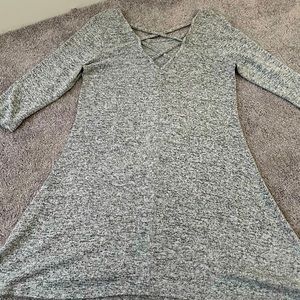 Very nice olivia rue grey criss cross 👗 dress PRICE DROP
